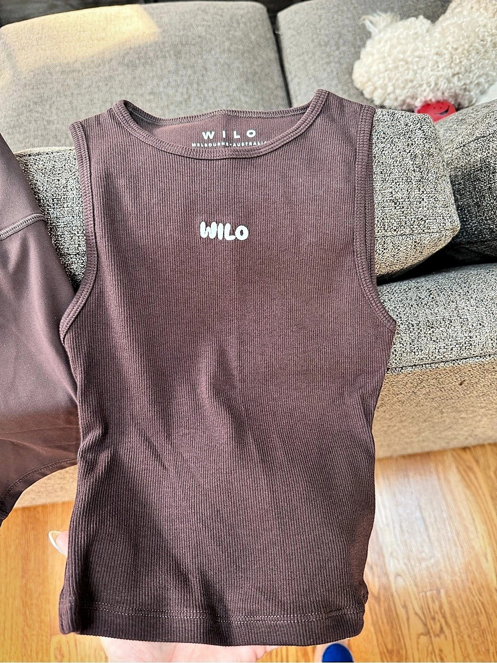 WILO Racer Tank Short Set Brown XS NWT